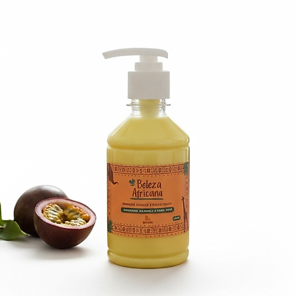 Máscara capilar reconstrutora de maracujá, girassol e aloe vera | Beleza Africana.