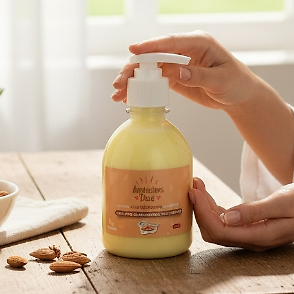 Creme Ultra hidratante corporal | Amêndoas doce | Artesanal | 240 ml