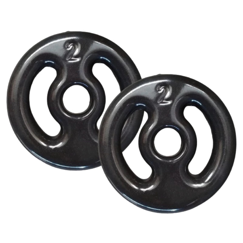 Par de Anilha Emborrachada - 1 Kg a 5 Kg