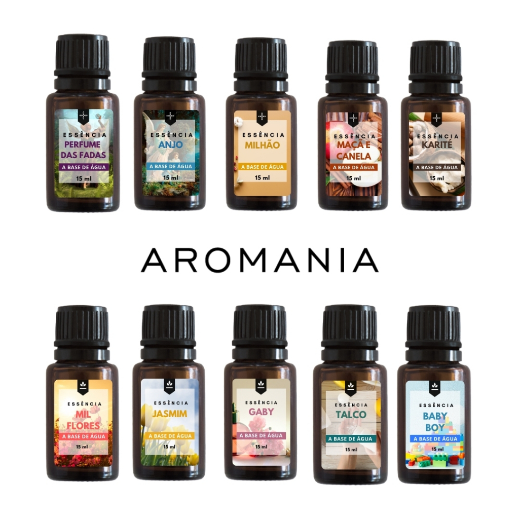 Kit Difusor Elétrico de Aromas Bivolt + 3 Essências Concentradas 15ml - Escolha a Sua
