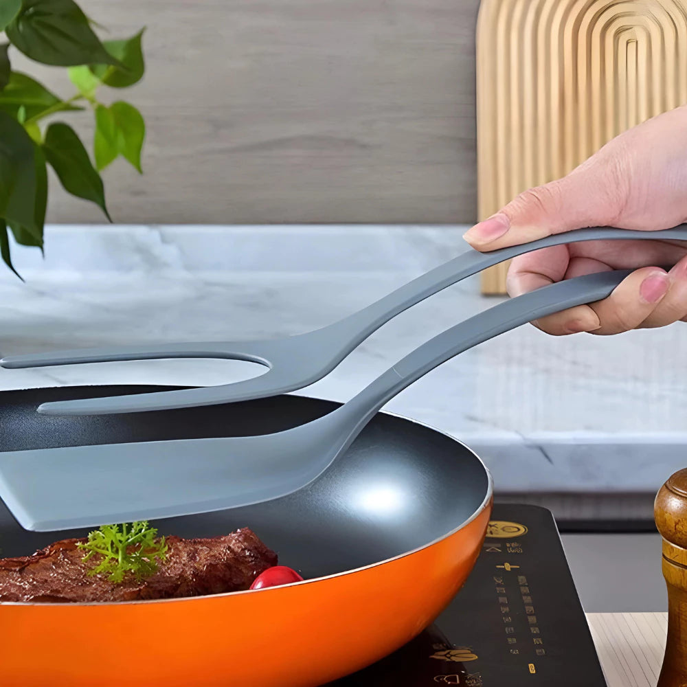 Espatula De Nylon Multiuso Com Pegador Para Ovos Bife Panqueca Tapioca