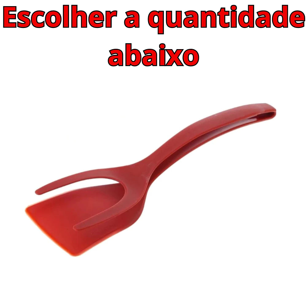 Espatula De Nylon Multiuso Com Pegador Para Ovos Bife Panqueca Tapioca