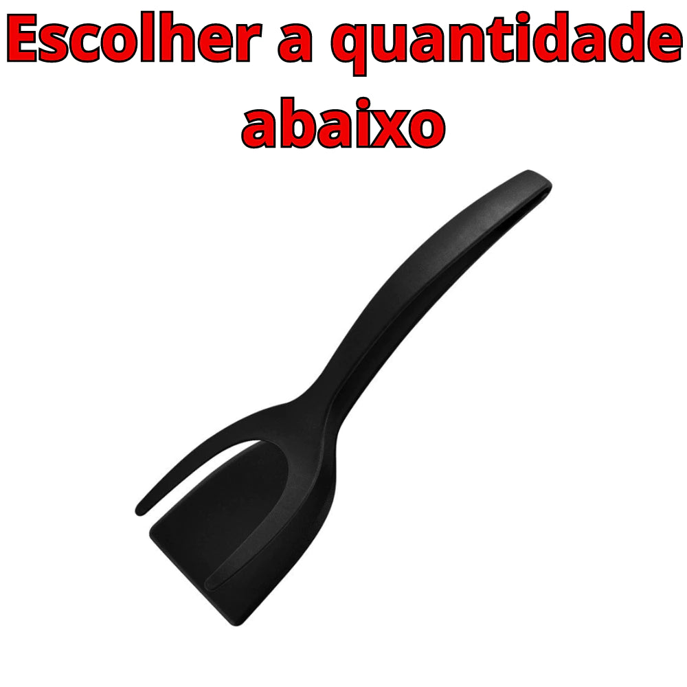 Espatula De Nylon Multiuso Com Pegador Para Ovos Bife Panqueca Tapioca