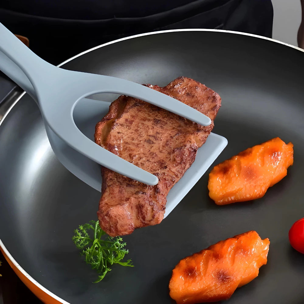 Espatula De Nylon Multiuso Com Pegador Para Ovos Bife Panqueca Tapioca