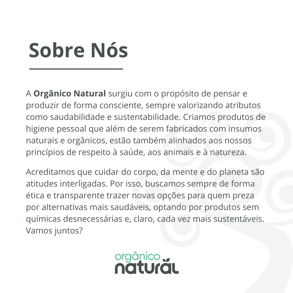 Desodorante Roll-on Orgânico Natural Com Extratos de Rosa Mosqueta 50ml