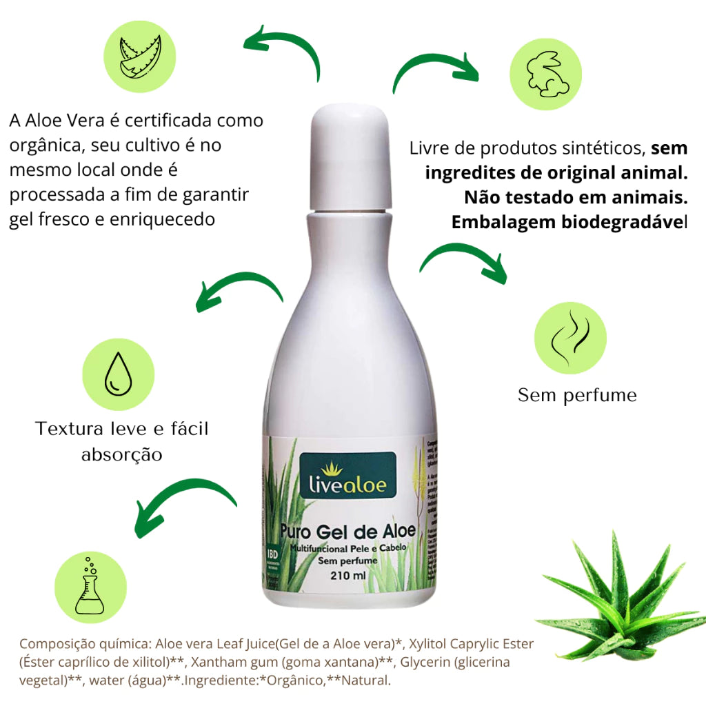 Puro Gel Livealoe Aloe Vera