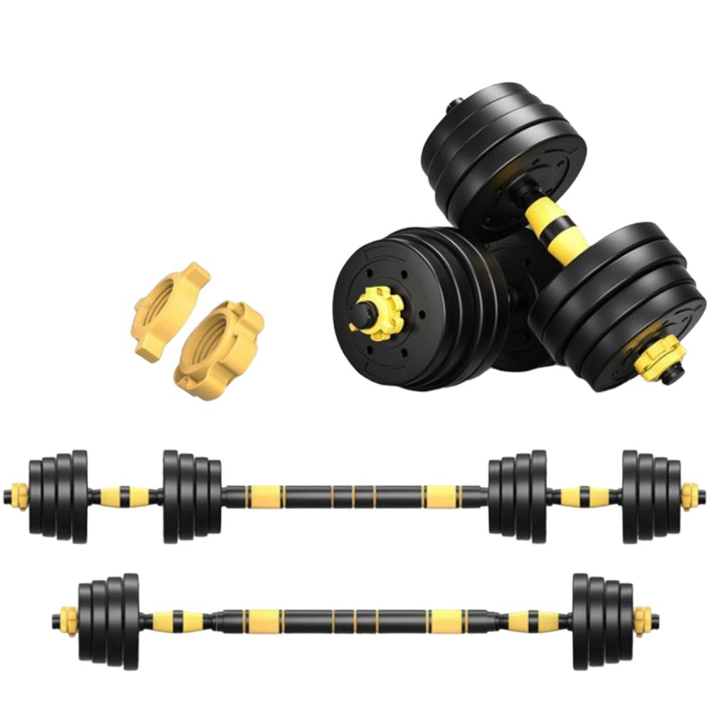 Kit de Halteres Treino 20 Kg Bonafit 3 em 1 Musculação Ajustável Segurança e Durabilidade + Ebook