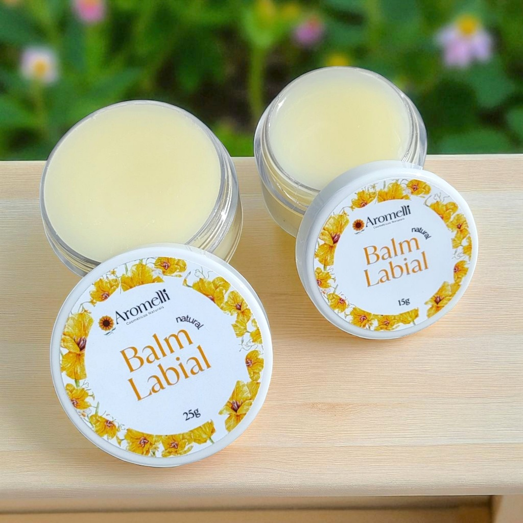 Balm Labial Karité e Jojoba / Vitamina E - 100% Natural Vegano Hidratante Lábios- Olheiras - Tattoos