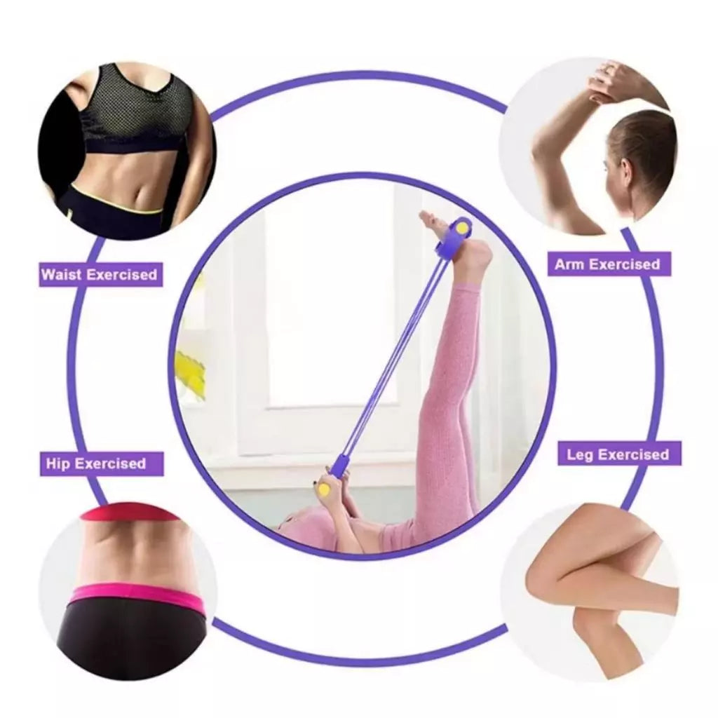 Elástico Extensor de Exercícios Pull Reducer Multi Função Academia Em Casa Uso Profissional