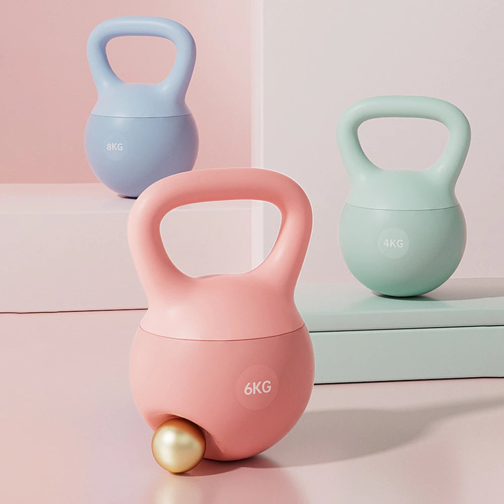 Kettlebell Emborracha 4kg a 8kg Treino Funcional Academia Musculação Peso Fitness Casa Exercício