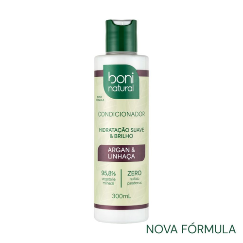 Condicionador Argan e Linhaça 300ml - Boni Natural