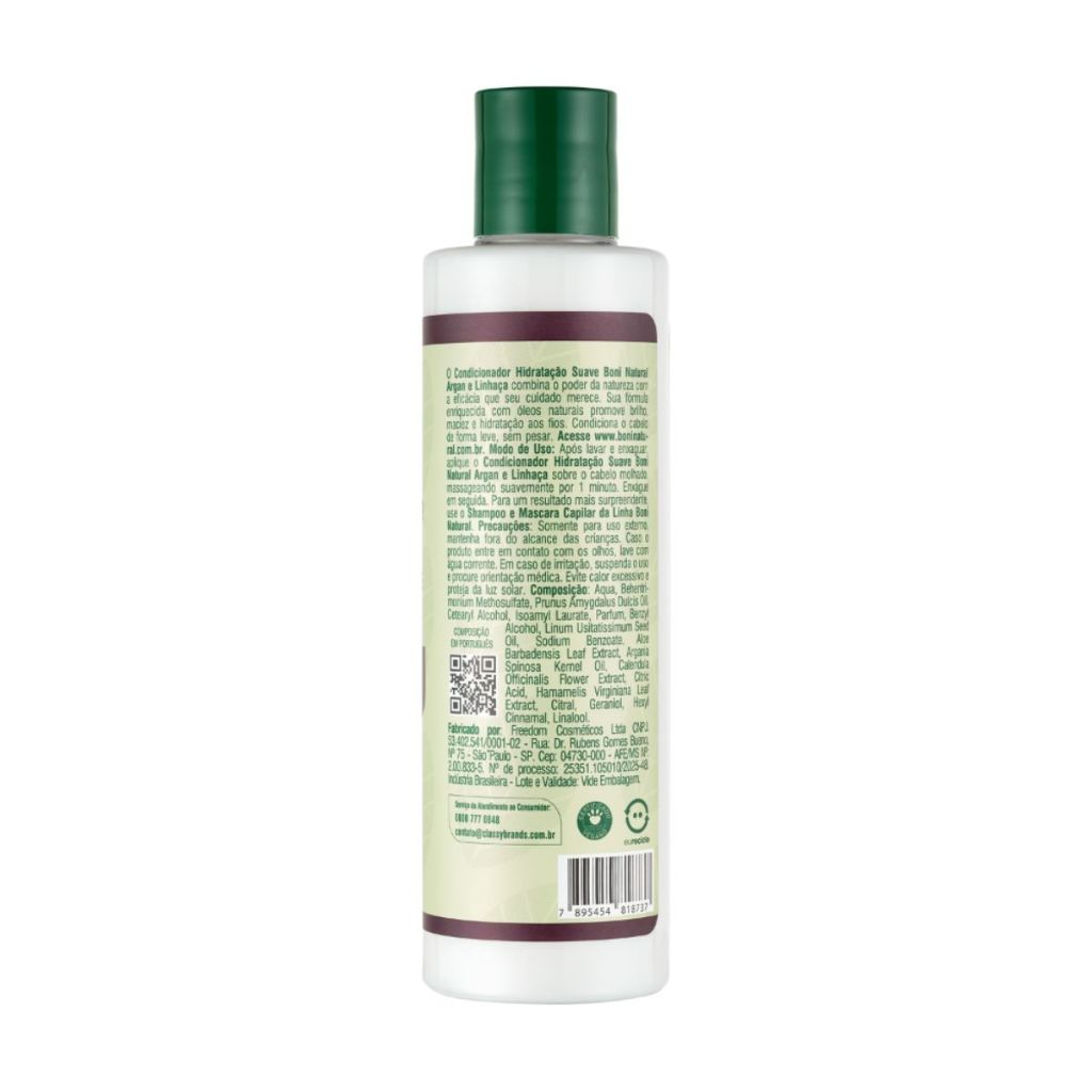 Condicionador Argan e Linhaça 300ml - Boni Natural