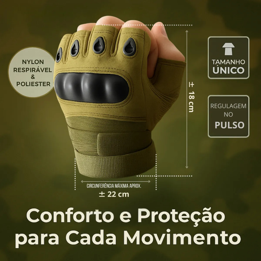 Luvas Meio Dedo Alta Qualidade Para Combate Táticos Luvas De Motocicleta Ciclista Unissex
