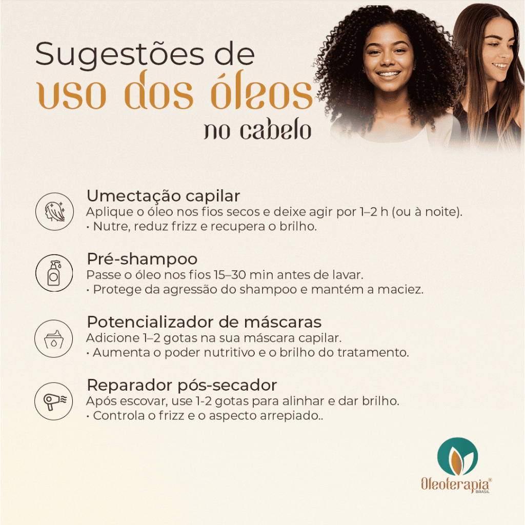 Óleo de Alecrim - 100% natural uso capilar e corporal