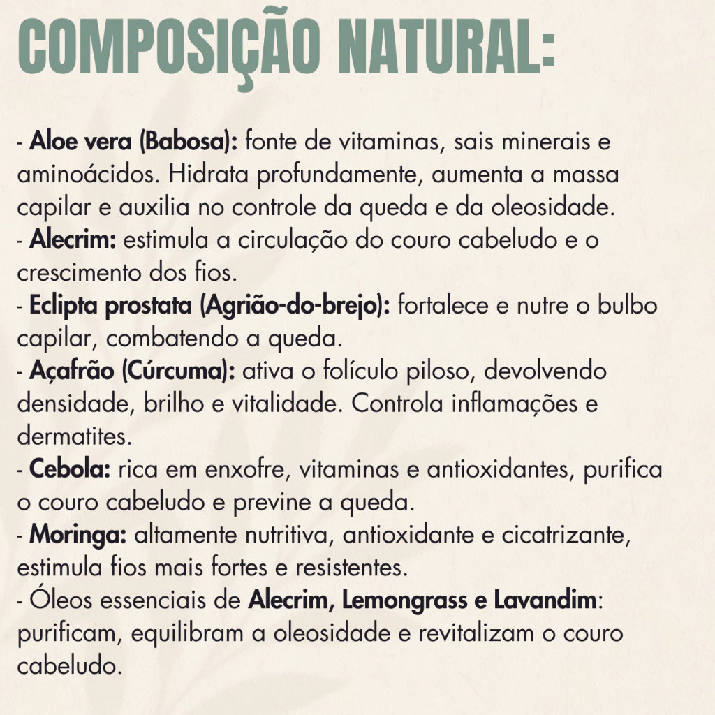 Shampoo Natural Fortalecedor Antiqueda Livealoe