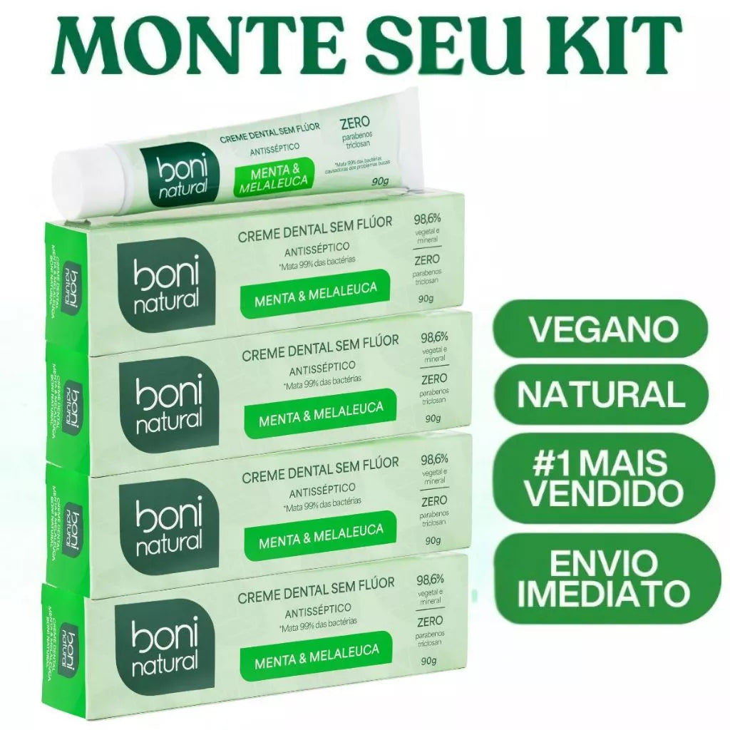 Pasta de Dente Boni Natural - Menta e Melaleuca