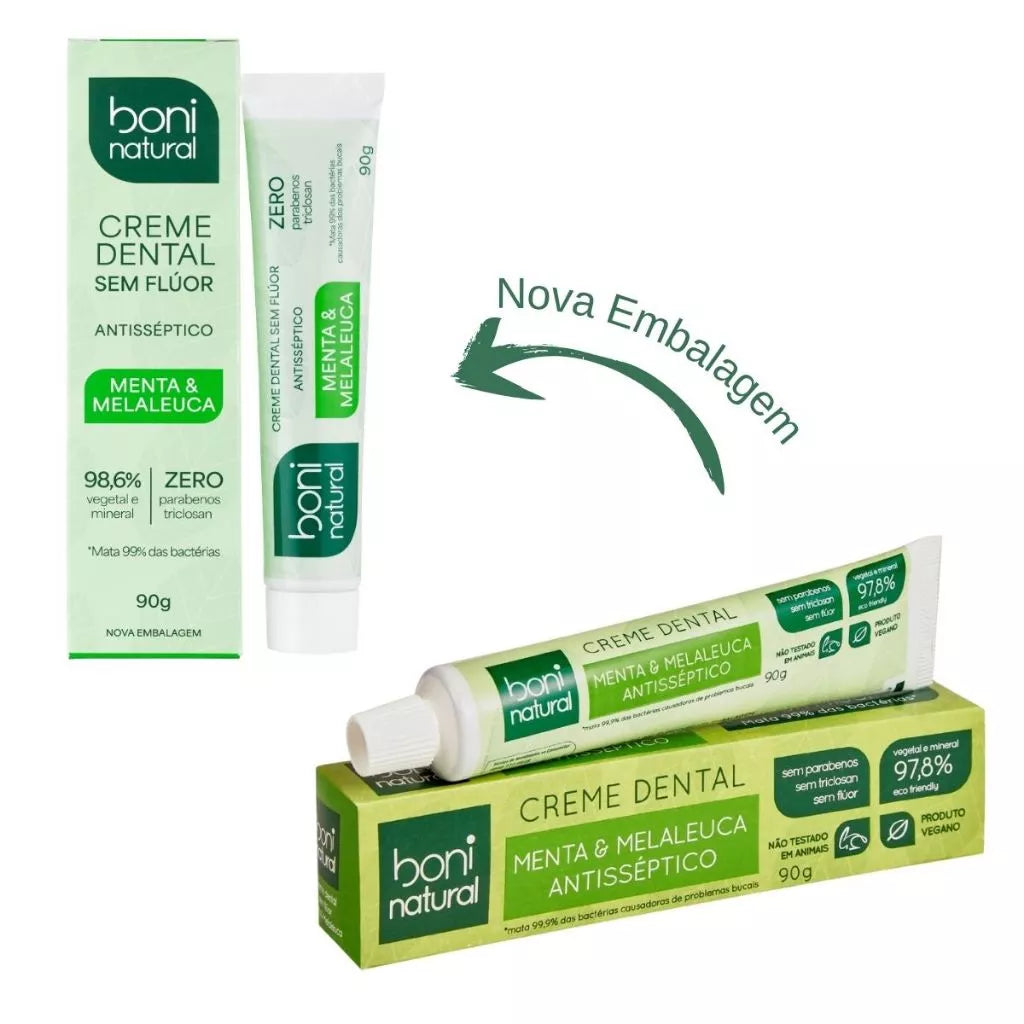 Pasta de Dente Boni Natural - Menta e Melaleuca