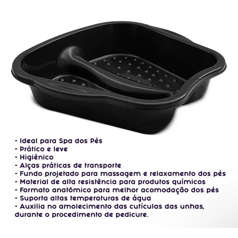 Bacia Escalda Pés Pedicure Spa Massageadora Relaxante Antiestresse