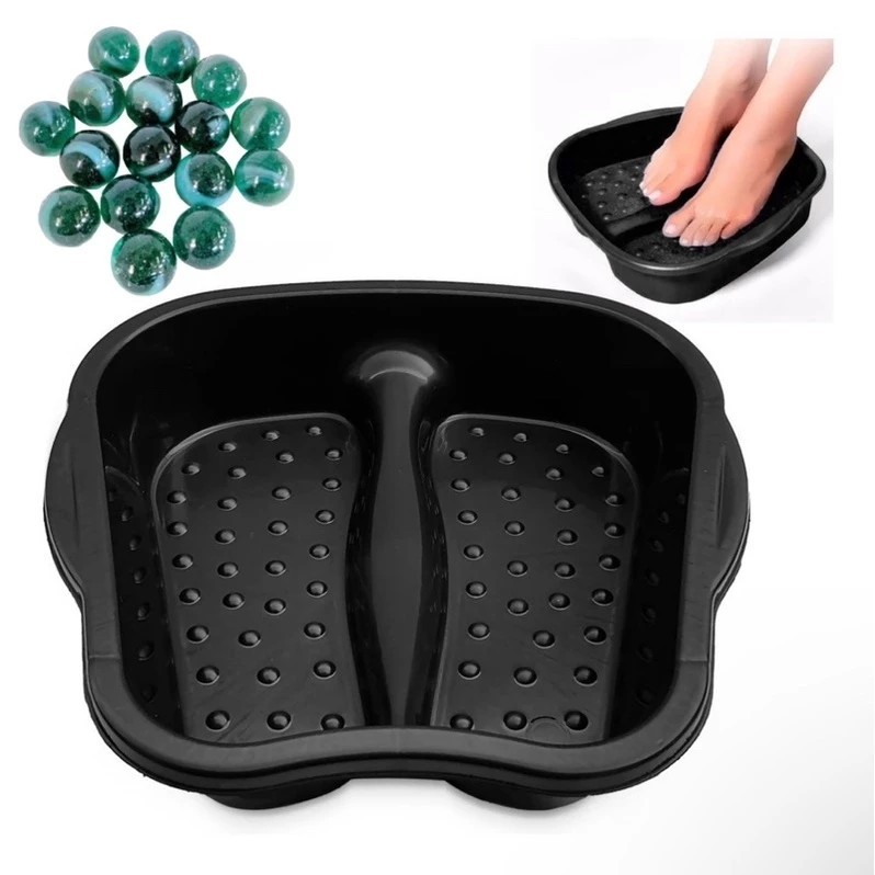 Bacia Escalda Pés Pedicure Spa Massageadora Relaxante Antiestresse