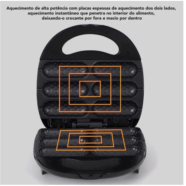 Máquina de Crepe Elétrica Antiaderente – 110v