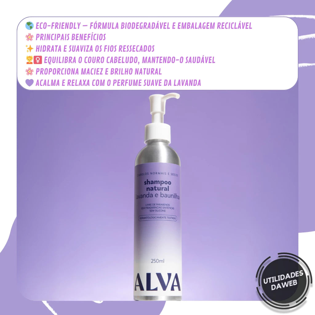 Shampoo / Condicionador Alva Care Vegano 250ml