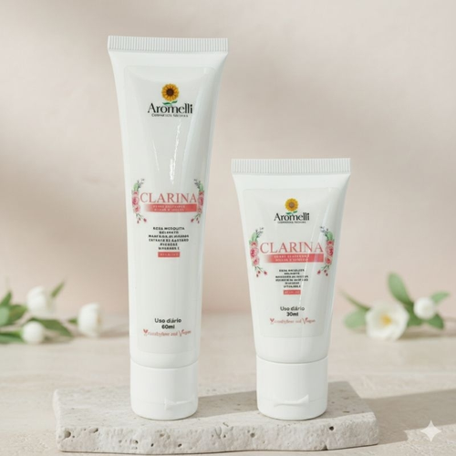 Creme Clareador Axilas e Virilha Rosa Mosqueta/Alcaçuz /Açafrão/Dolomita/ Ucuuba - Vitamina E
