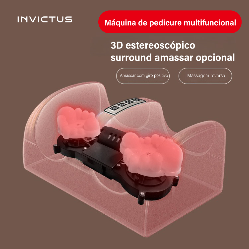Massageador Elétrico De Pé Massagem Relaxante Terapêutica Anti Stress Linha Premium