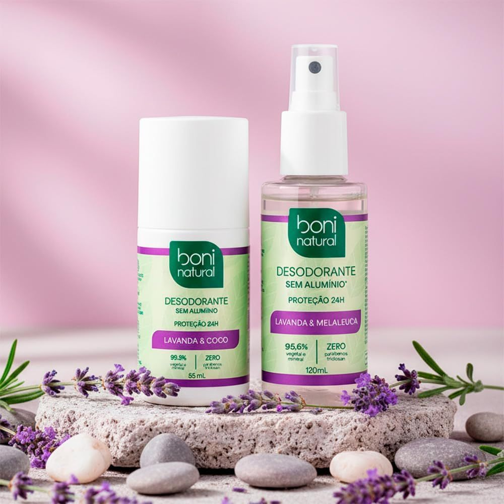 Desodorante Roll-On Lavanda e Coco 55ml Boni Natural