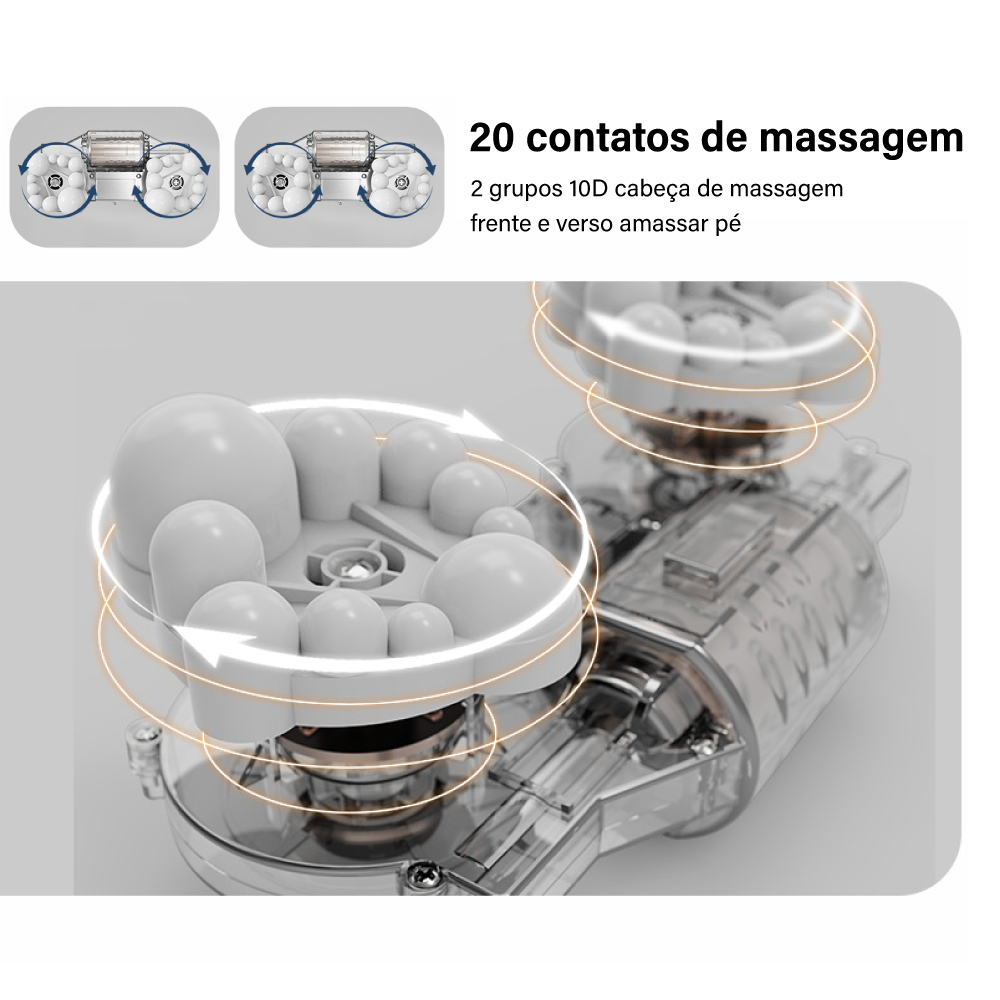Massageador Elétrico De Pé Massagem Relaxante Terapêutica Anti Stress Linha Premium
