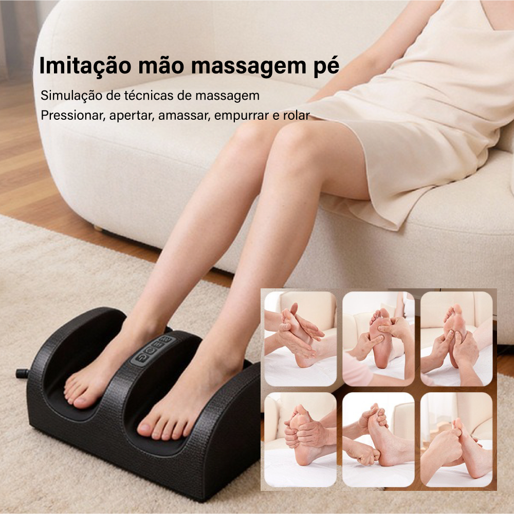 Massageador Elétrico De Pé Massagem Relaxante Terapêutica Anti Stress Linha Premium