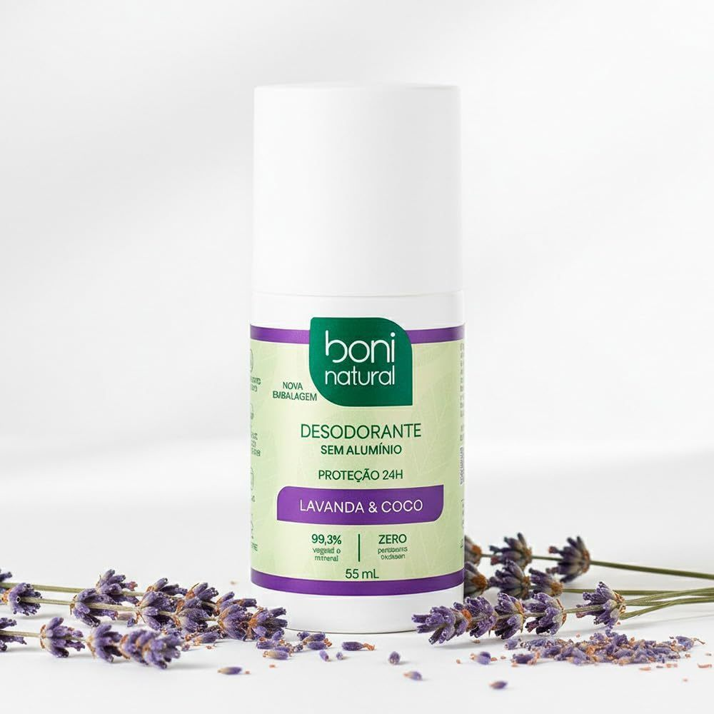 Desodorante Roll-On Lavanda e Coco 55ml Boni Natural