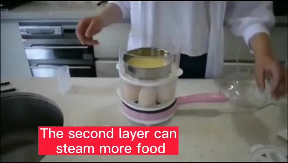 Fogão de Ovo Elétrico de Ovo para 14 Ovos Omeletes Mexidos Vapor Máquina de Cozinhar Ovo Cozido 110V e 220V