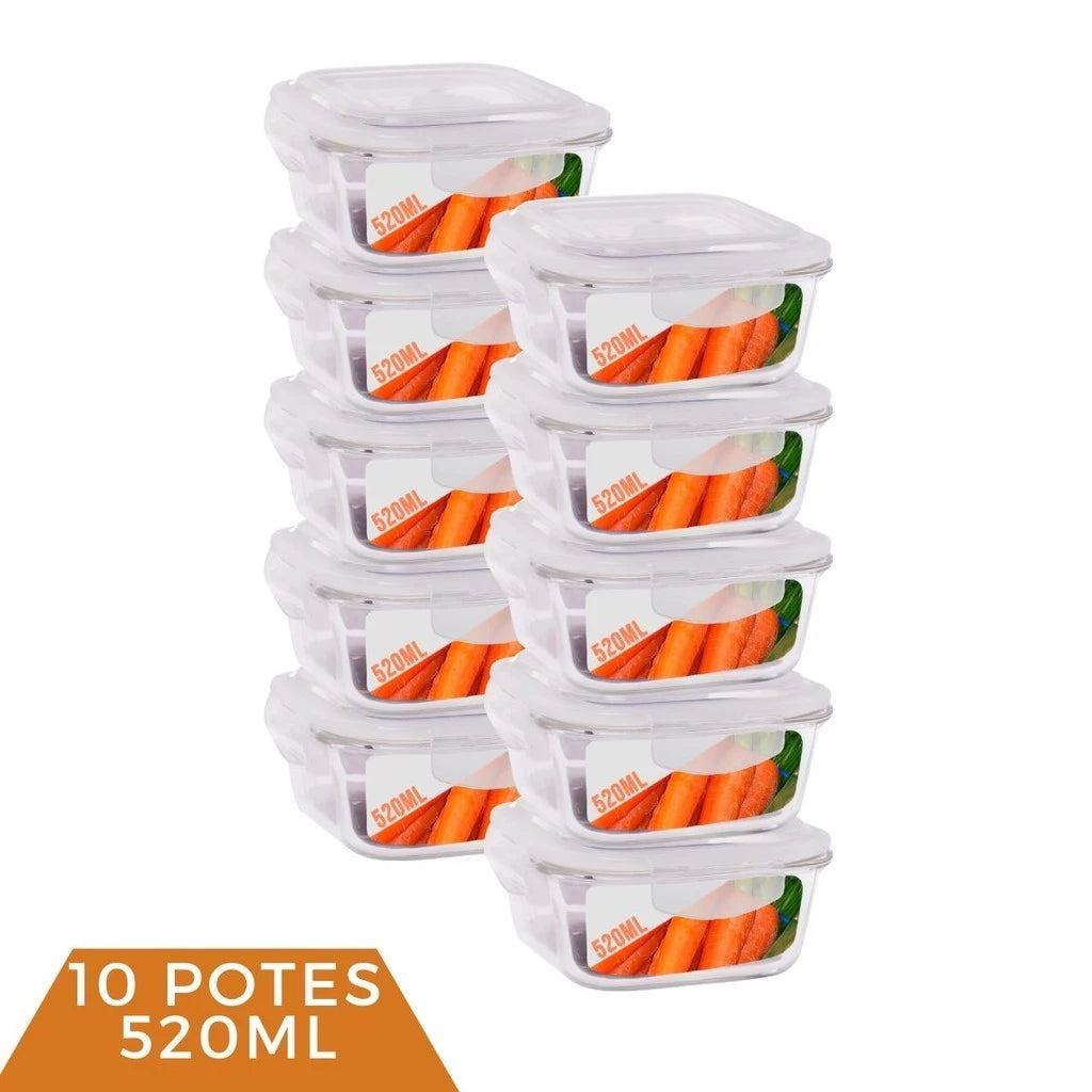 Potes de Vidro para Marmita