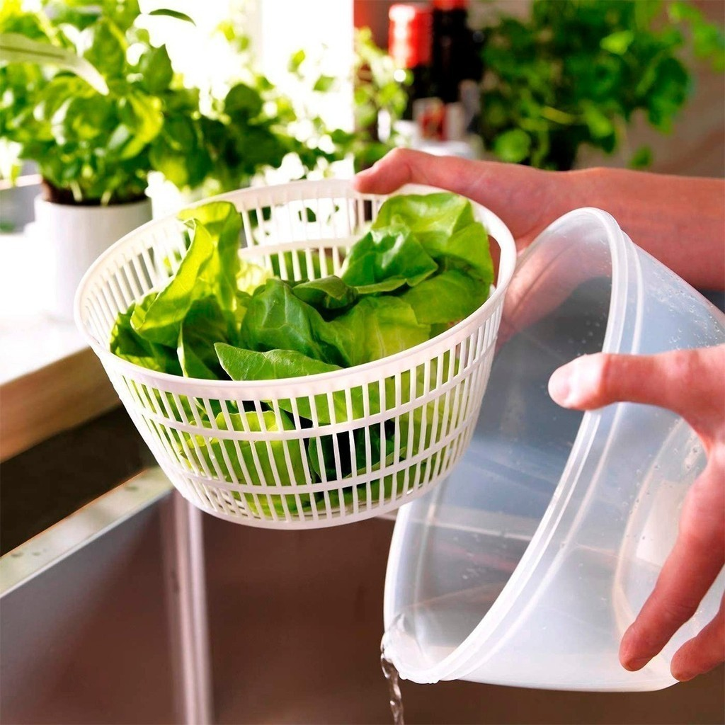 Centrífuga Manual para Salada 4L – Secador de Verduras Prático