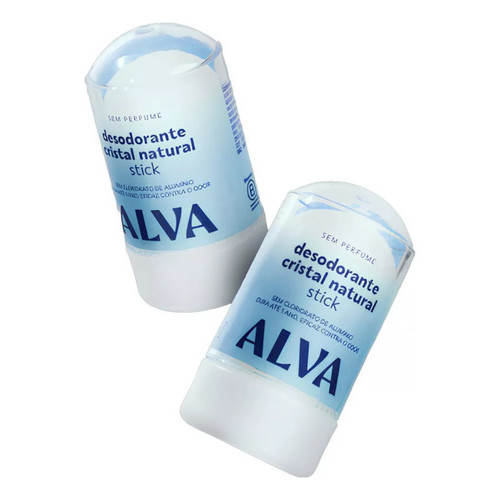 Desodorante Orgânico Krystall Stick Sensitive Alva 60g Vegan