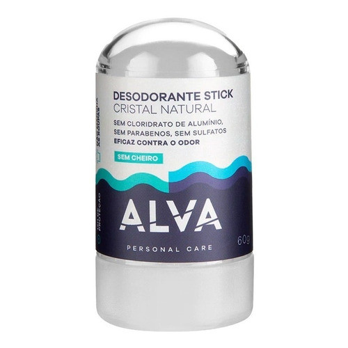 Desodorante Orgânico Krystall Stick Sensitive Alva 60g Vegan