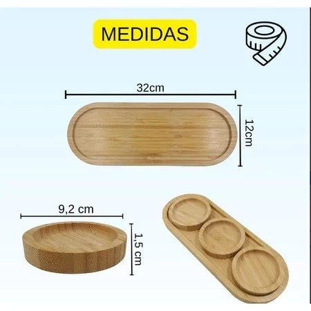 Petisqueira de Bambu - Kit
