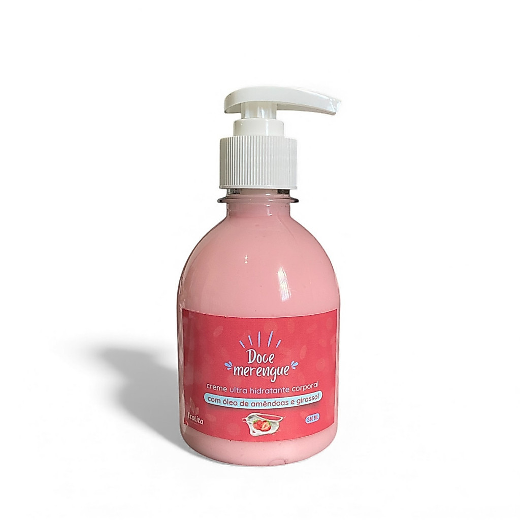 Creme Hidratante Corporal Doce Merengue | Morango | Artesanal 