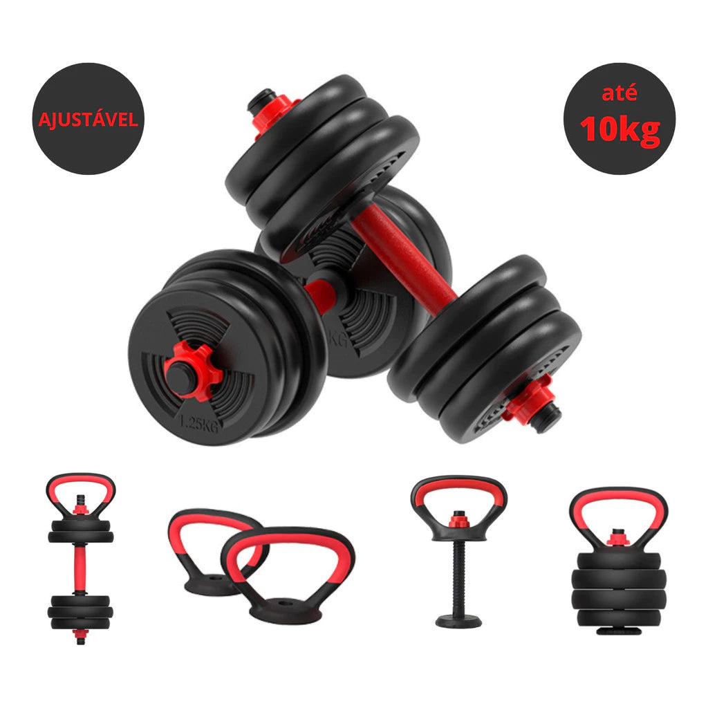 Kit Musculação Completo - 17 Peças