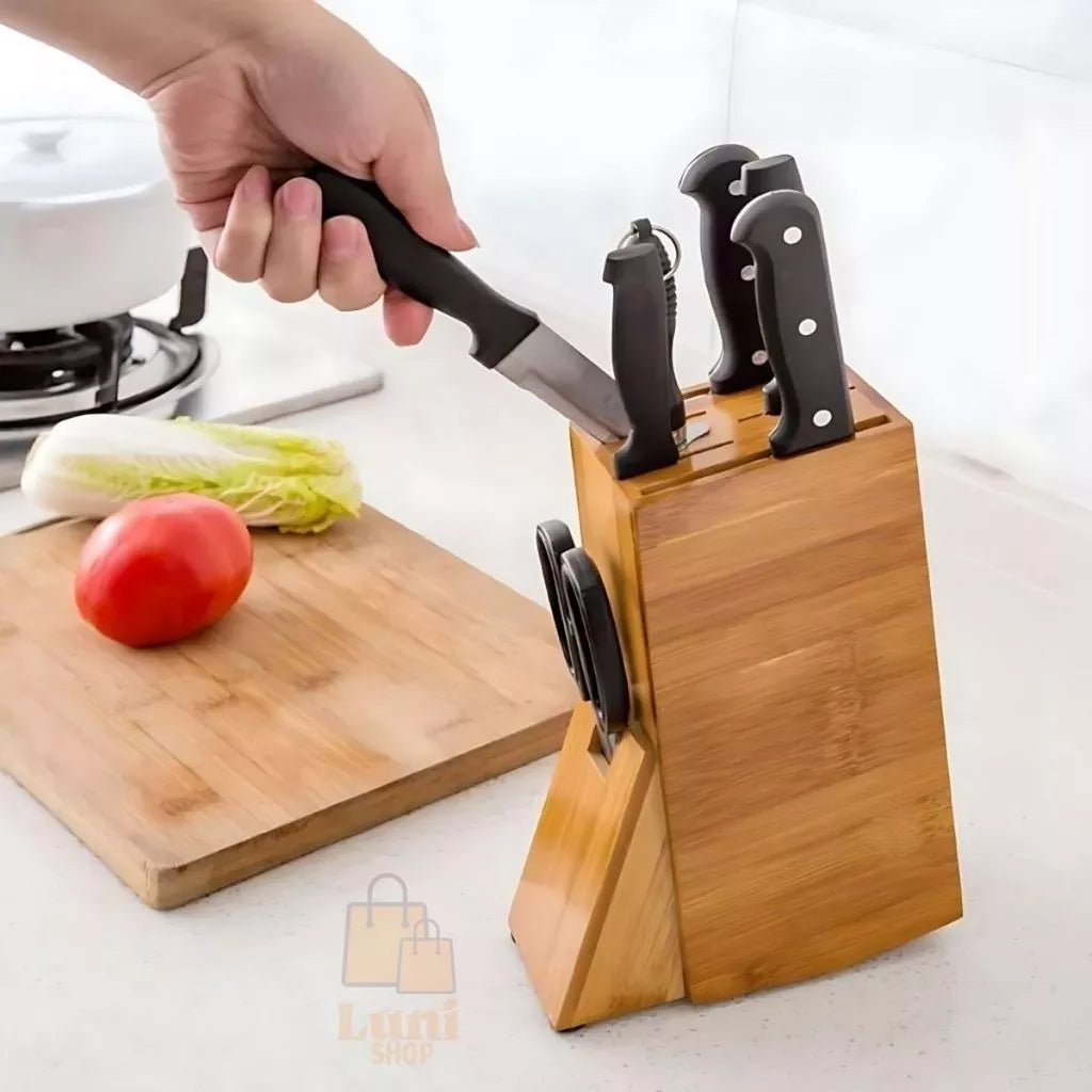 Porta Facas de Bambu